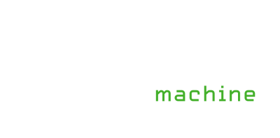 white and green arnold machine logo
