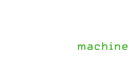white and green arnold machine logo